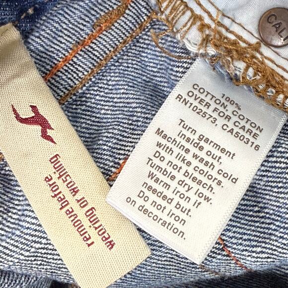 Y2k Hollister Distressed Micro Mini Denim Skirt SoCal Trashy McBling Bimbo 9 - Picture 5 of 5